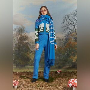 House of Sunny Blue Knit Jumpsuit